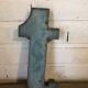 Blue sign letter "T"