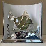Lampe poisson signée vintage design années 50