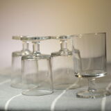 Vintage foot glasses Luminarc cavaliers model