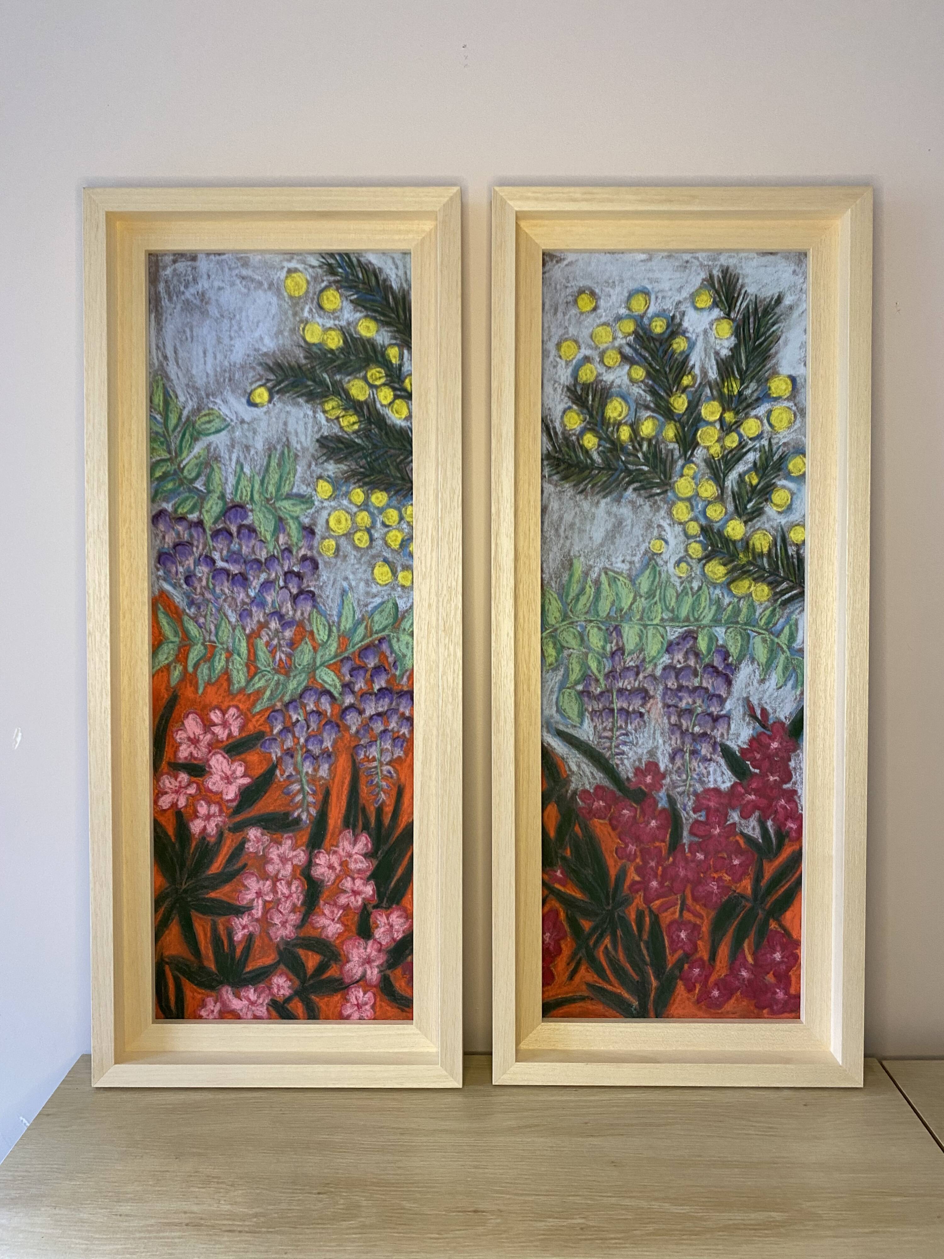 Garden 1, 2024, painting, diptych