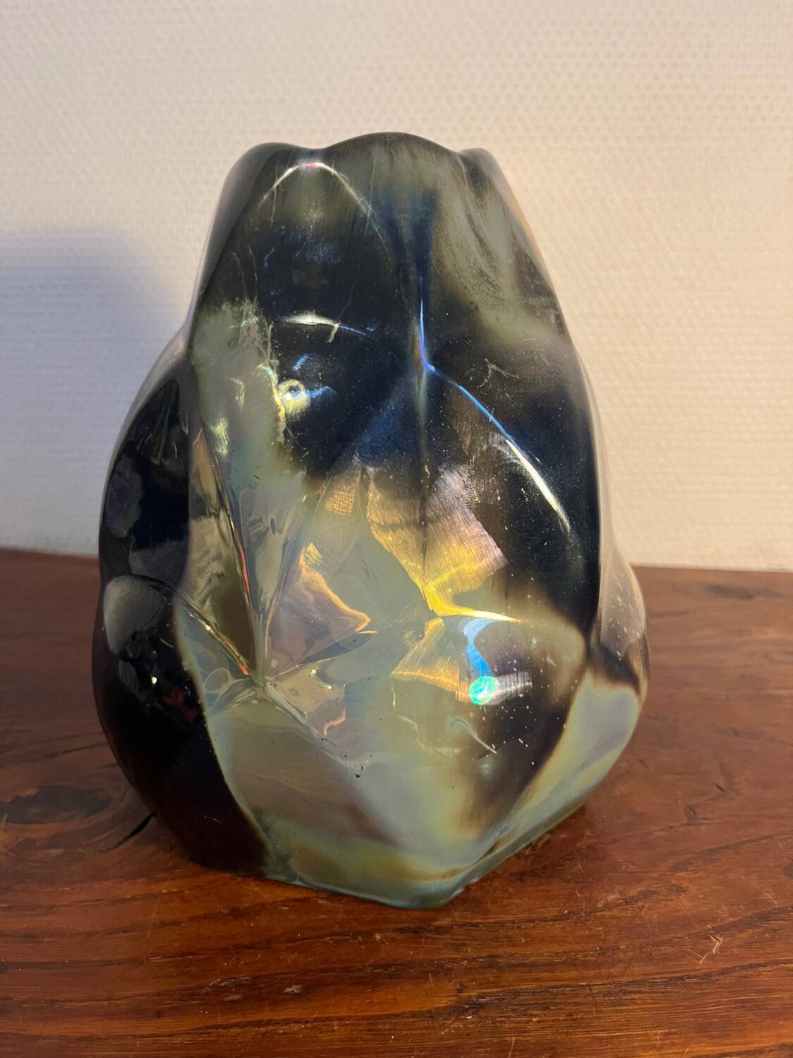 Ranbervilliers artichoke flamed stoneware vase