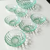 Dessert set signed P. d'Avesn 7 pieces