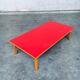 Mid-Century Red Coffee Table, Belgium, 1950s