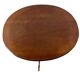 Table d'appoint ronde vintage en bois / guéridon / support