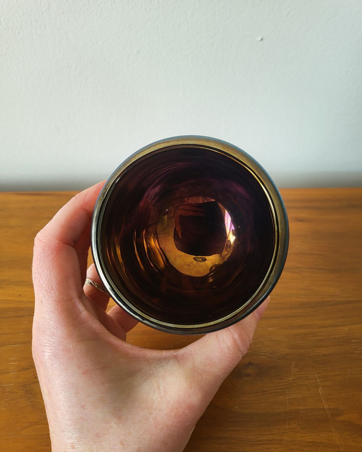 Empty Glass Ashtray Phoenician Malta 1980s