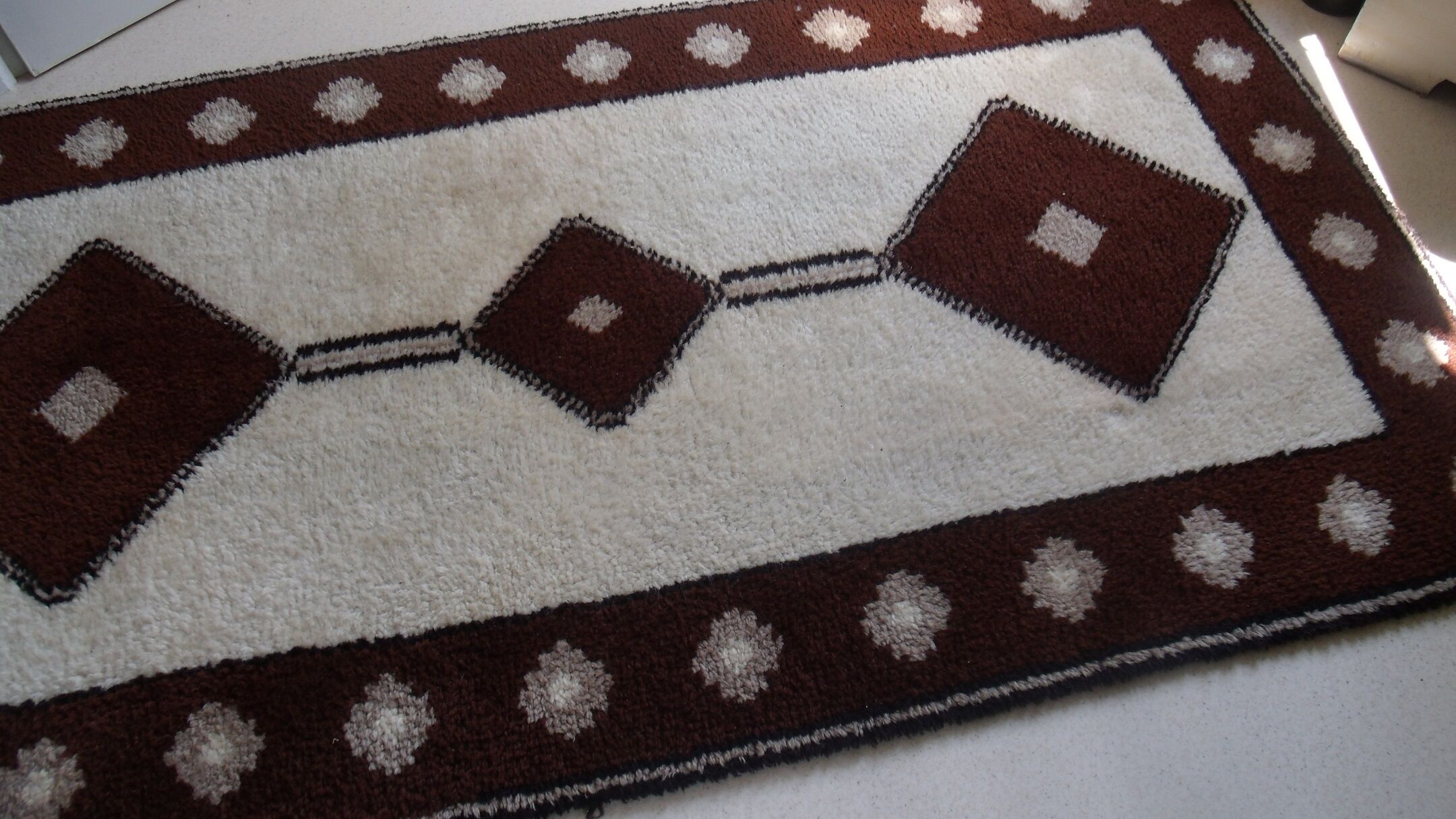 Carpet wool style ethnic 104 x 198