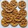 Vintage ceramic oyster plates x 12
