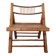 Bamboo and rattan folding chair