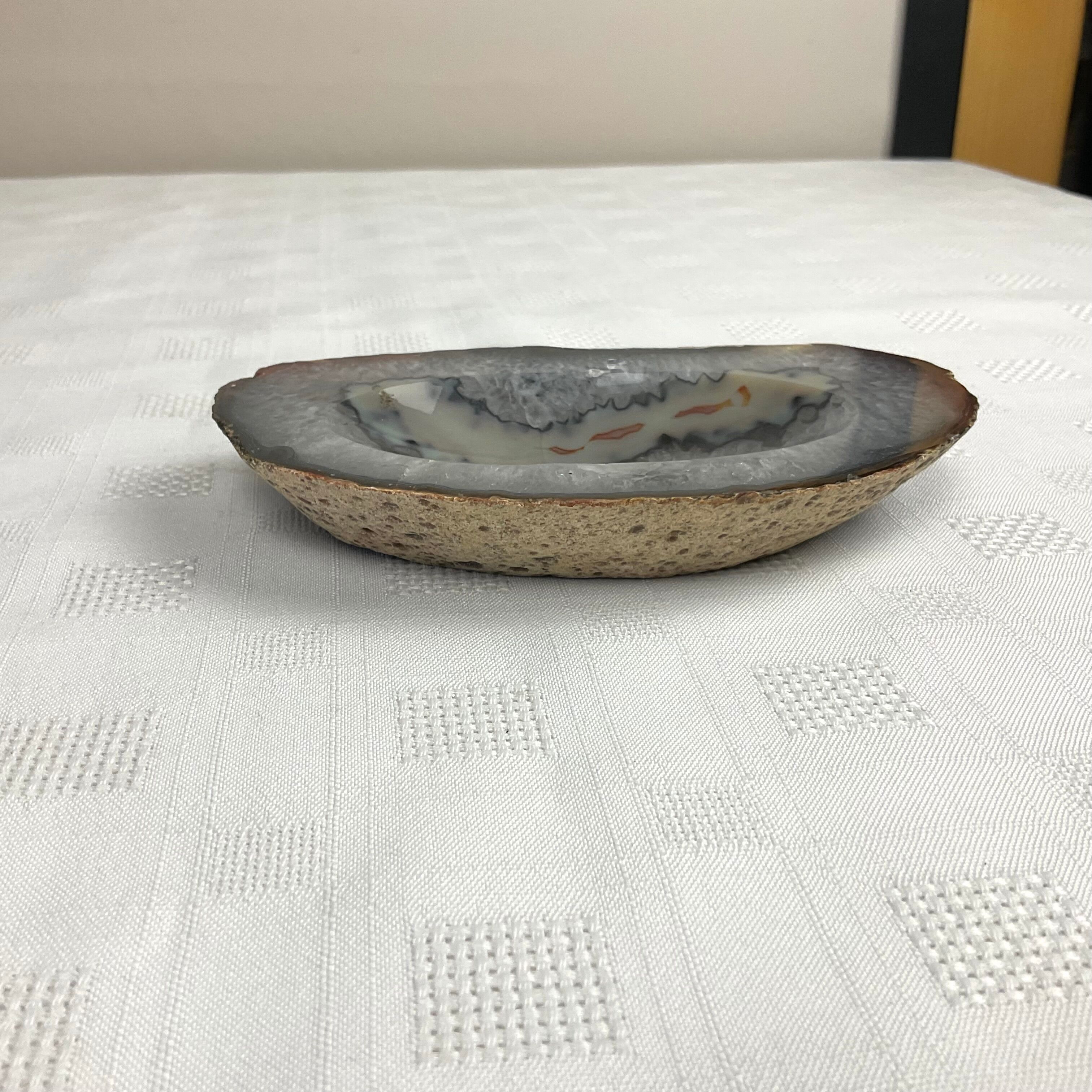 Agate natural stone ashtray
