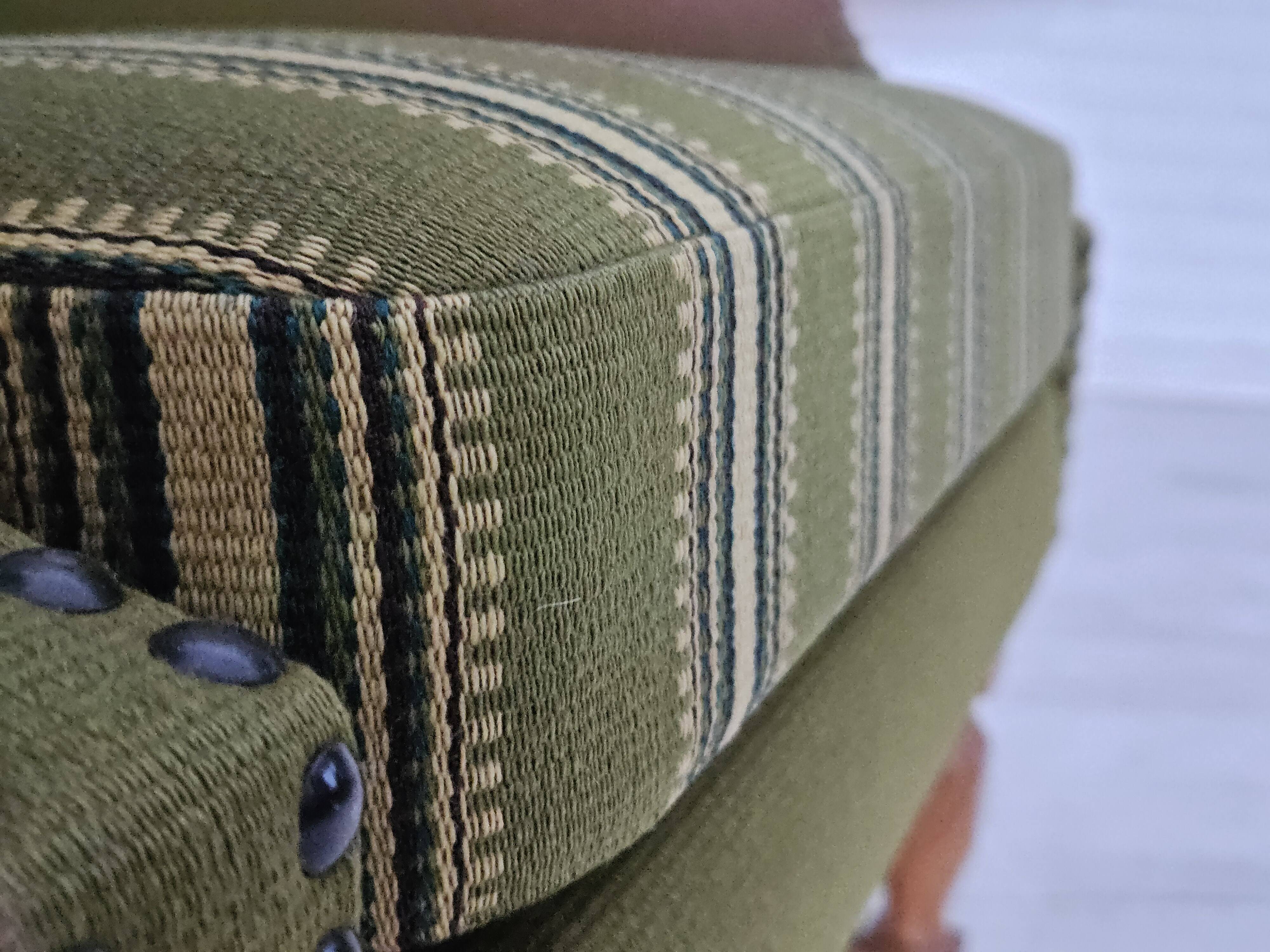 1970s, Danish lounge chair, wool, oak