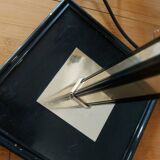 Vintage reading floor lamp in gold metal