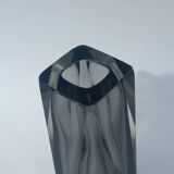 Faceted Murano Sommerso Vase by Flavio Poli