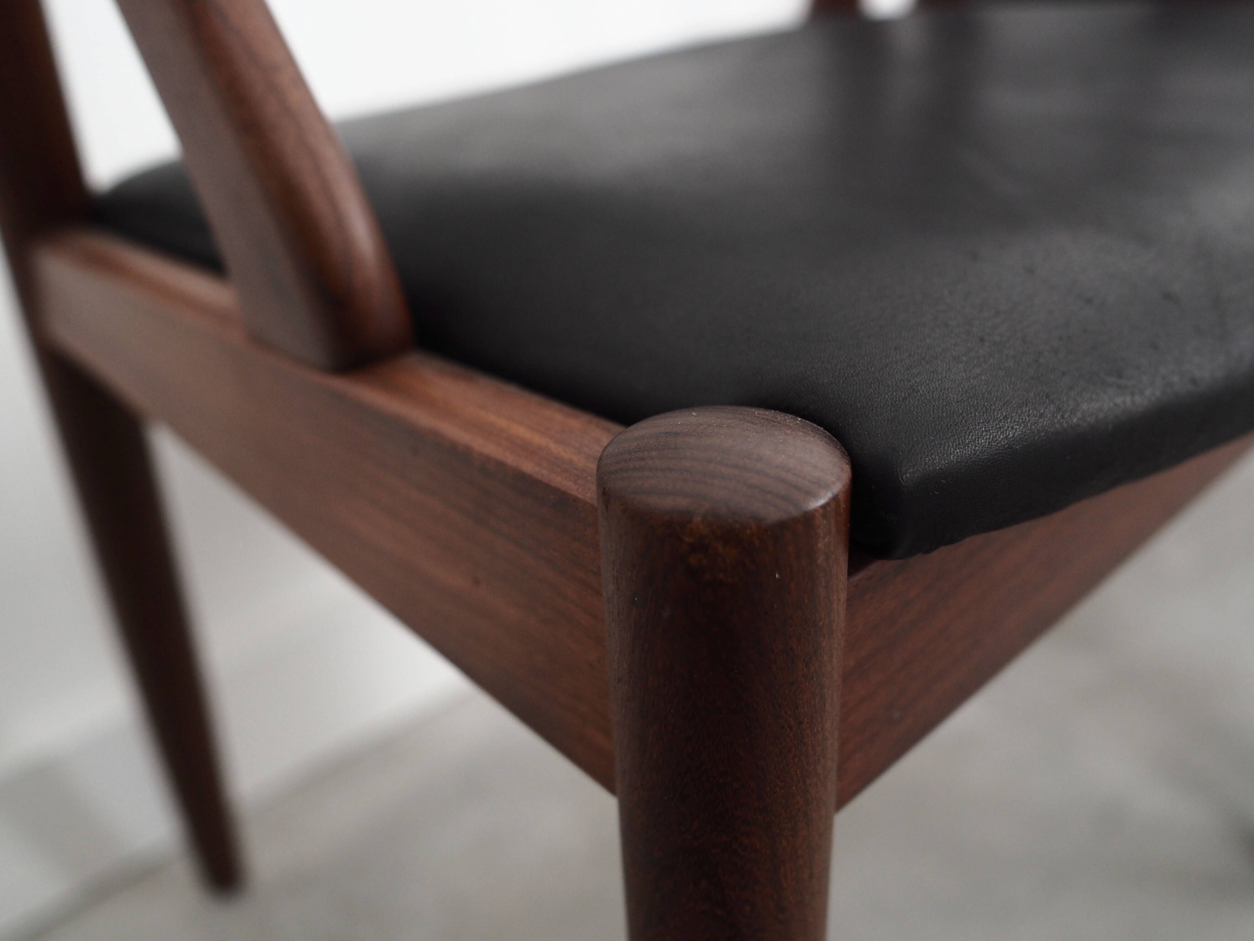 Set of four teak chairs, Danish design, 1970s, designer: Kai Kristiansen