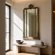 Antique Italian wall mirror, 19th century.