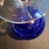 Vintage cobalt blue glass vase Empoli