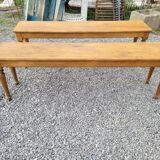 Paire de banc ancien en orme
