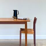 Danish chairs in teak and paper cord by Poul Volther (1960)