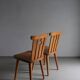 2 solid pine chairs | Göran Malmvall | Sweden | 1940s