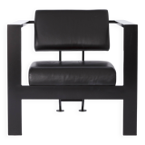 Karl Friedrich Förster Leather Armchair – German Bauhaus Design, 1970s - 2x