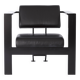 Fauteuil en cuir Karl Friedrich Förster – Design Bauhaus allemand, années 1970 - 2x
