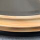 Oval mirror in wood and beveled ice - 88 cm by 63 cm
