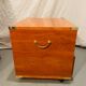 Gautier “Marine” bedside table in wood and brass, 1991