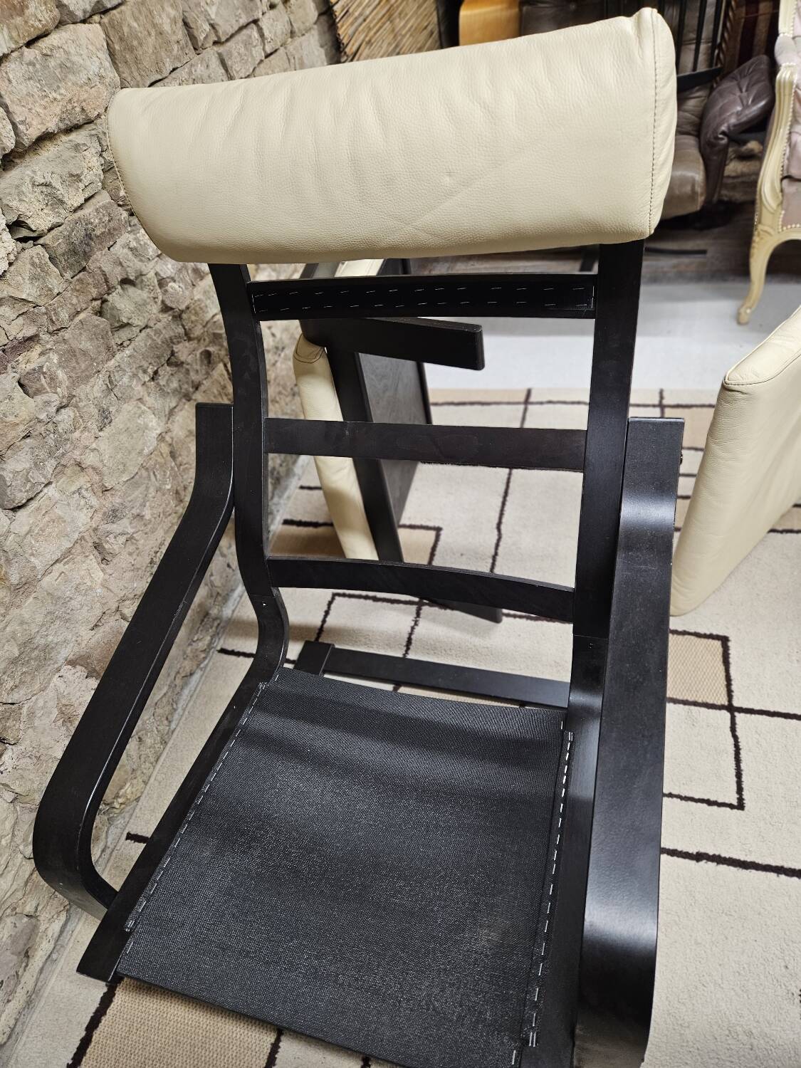 Lounge chair and its leather ottoman