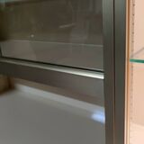 Library Showcase ivory color and anodized aluminum matt gold
