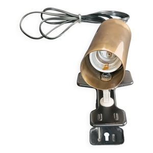 Lampe pince tube en métal