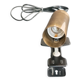 Parscot 1960s gold metal tube clamp lamp