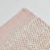 9x11 Pale Pink Large Kilim Rug, 265x329Cm