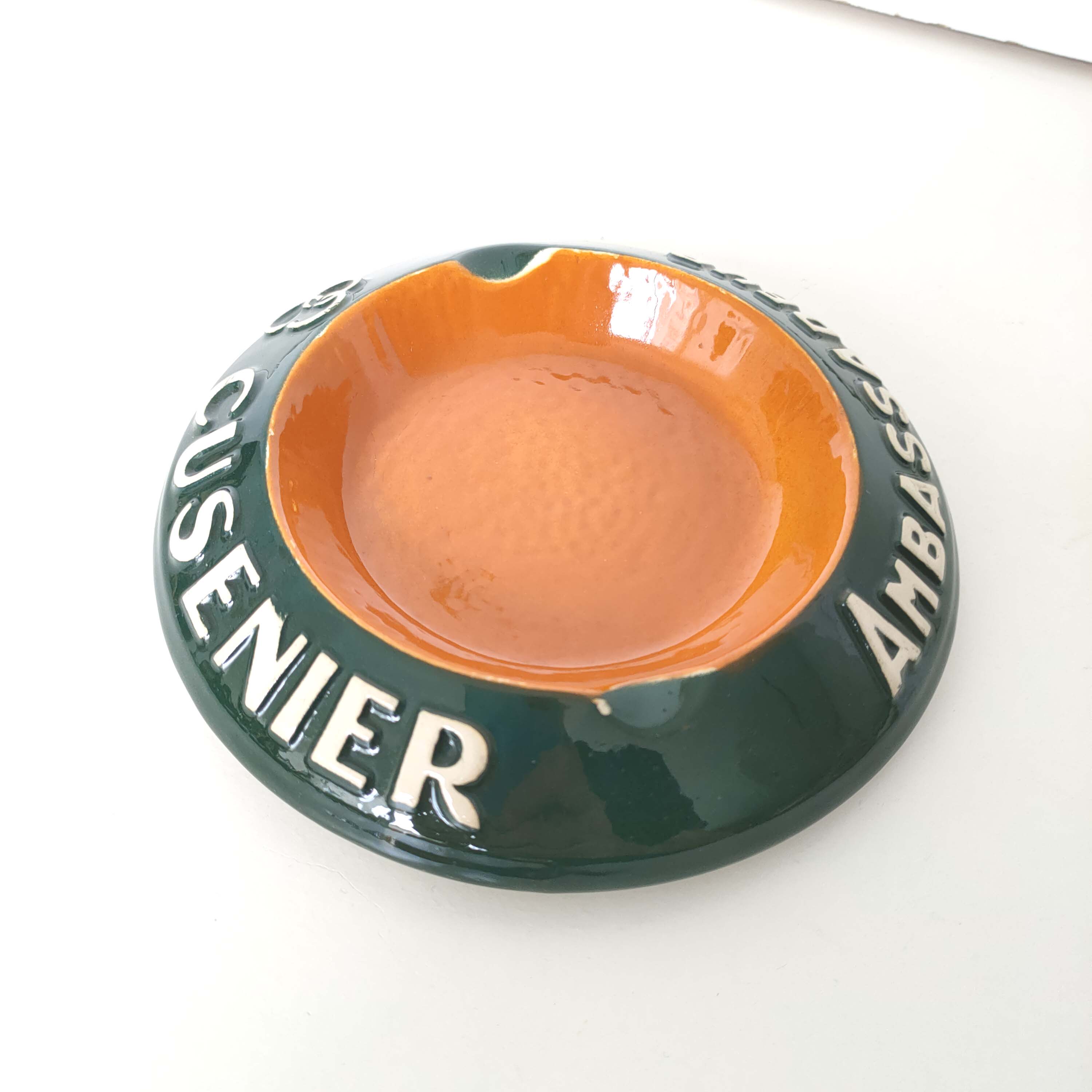 Ashtray Ambassador Ceramic Cusenier