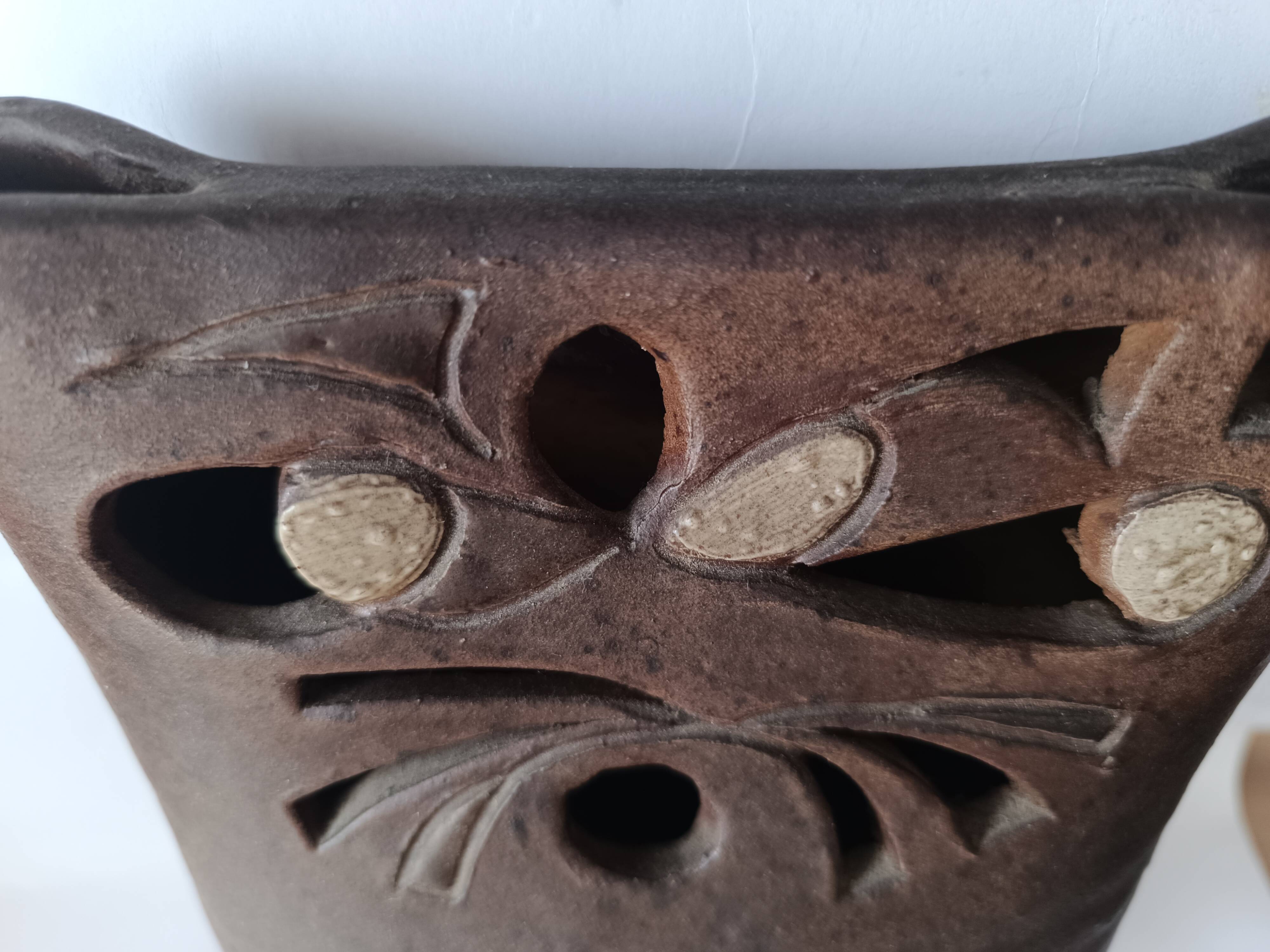 Vase chouette en grès Georges Martin