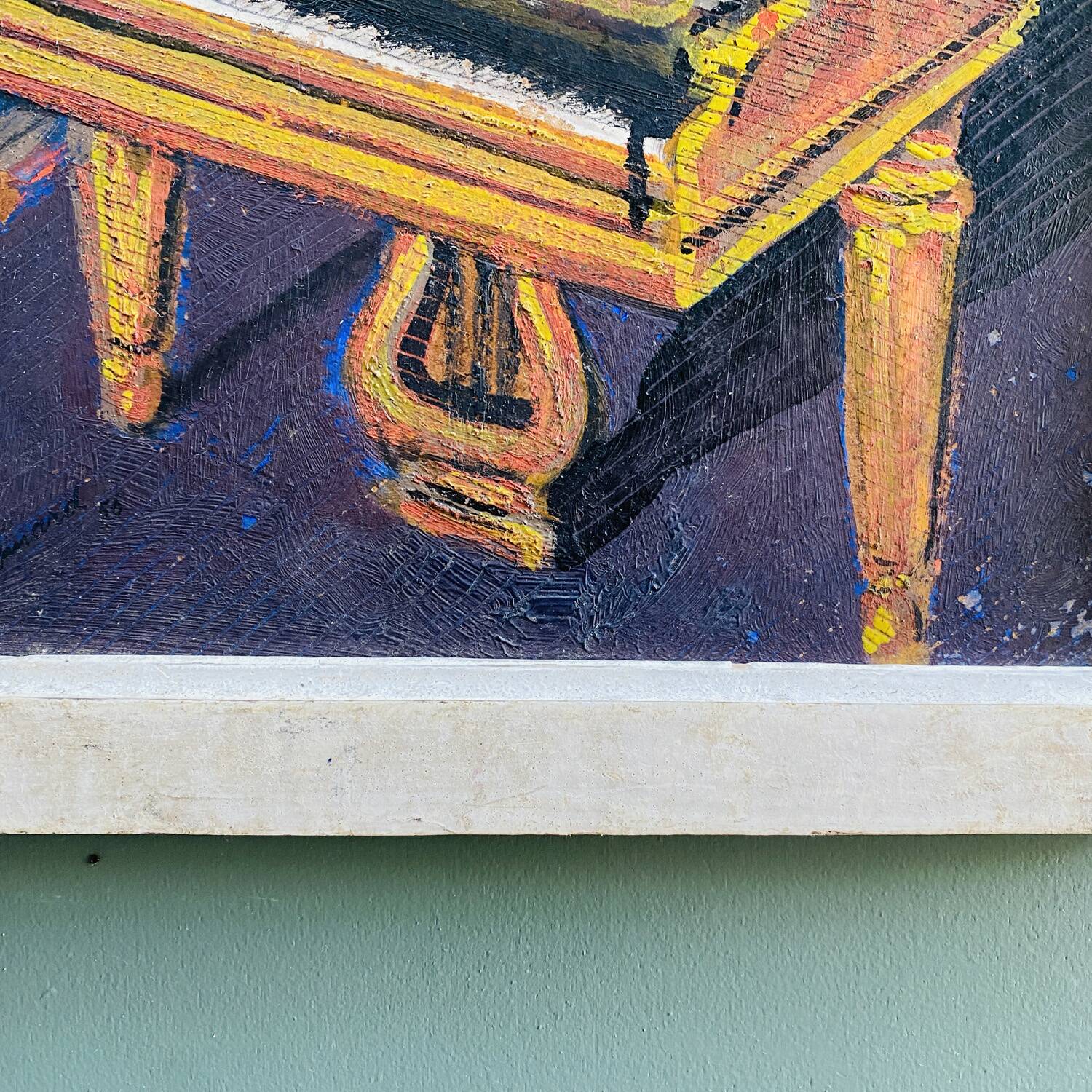 40's painting "The piano"