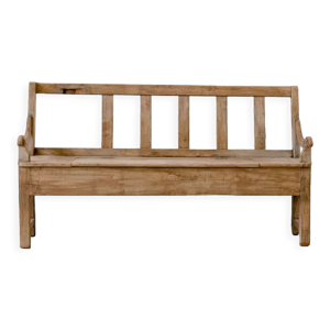 banc coffre en bois de