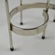 Pair of White Metal “Spiral” Candle holders by Gunnar Ander for Ystad-Metall, Sweden, 1960s