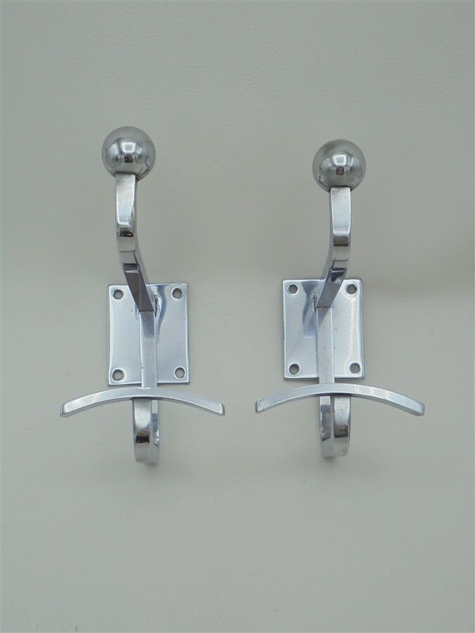 Duo of art deco patères