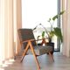 Scandinave armchair black granola zig zag modern design