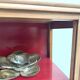 1950s Brazilian modernist library in exotic wood and lacquer