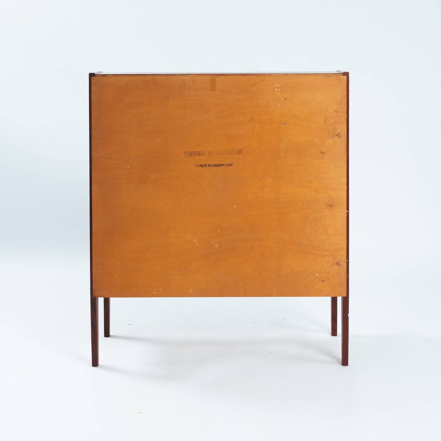 Kai Kristiansen model 63 desk teak secretaire with vanity mirror, 1960s
