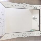 Former mirror beveled Venetian
