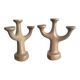 Pair of candlesticks with an organic design circa 1970