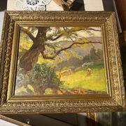Painting on panel signed Raoul Dosque