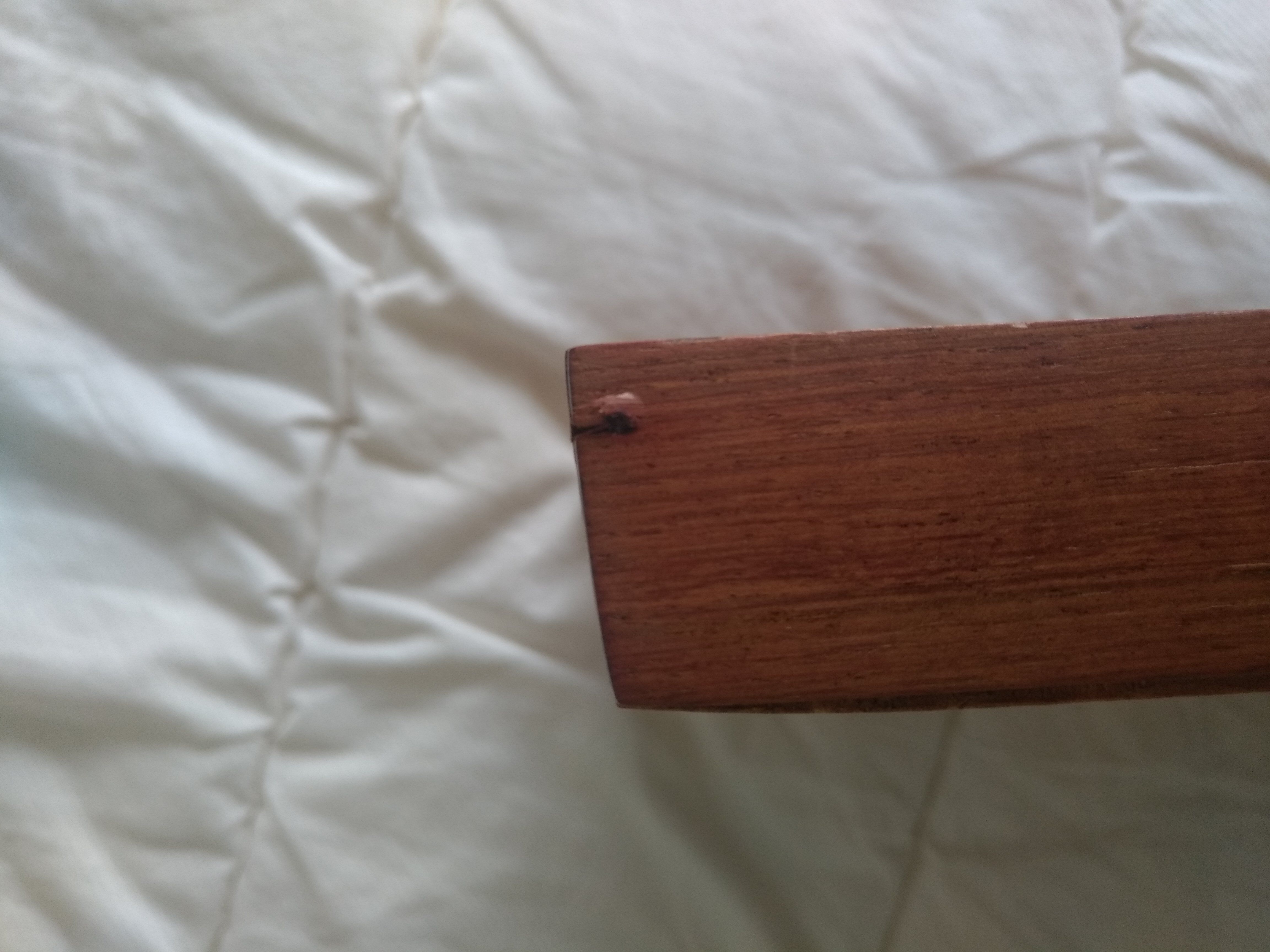 Old vintage marquetry wooden tray