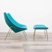 Oyster armchair with ottoman by Pierre Paulin for Artifort