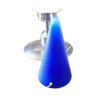 Lampe Teepee Bleu 33 Cm  luminaire light vintage design Cône Tipi Verre