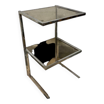 Smoked glass side table