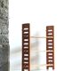 Vintage brutalist solid wood shelf
