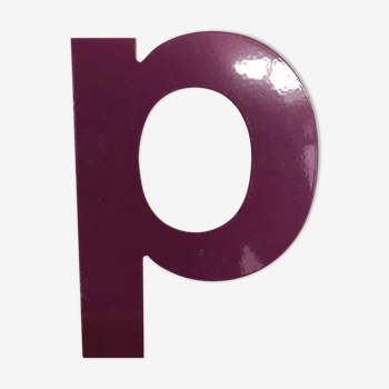 Lettre violette « d » ou « p »