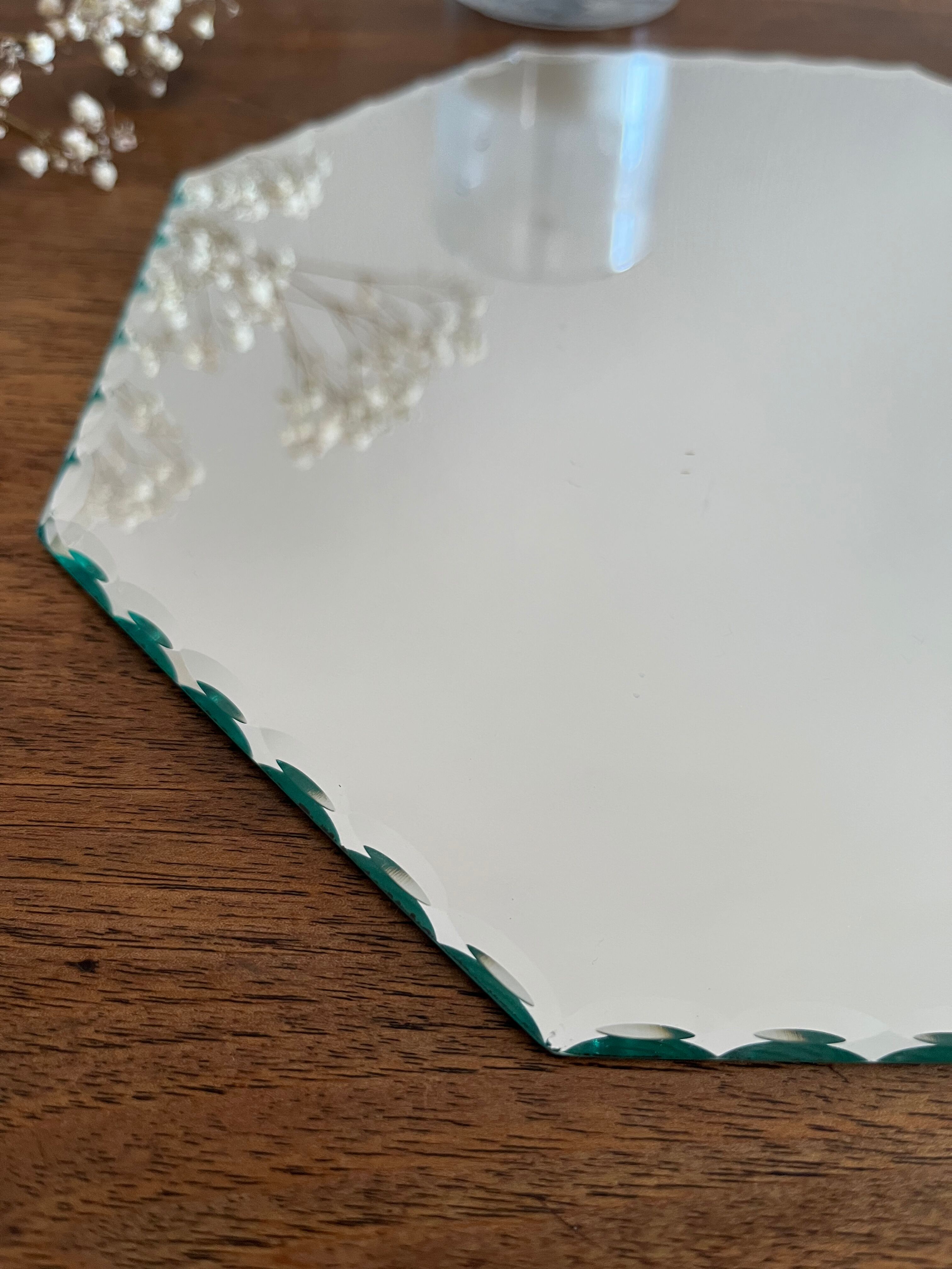Miroir biseauté octogonal 24 x 24 cm